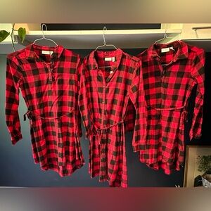 Place Red and Black Checkered Mommy and Me Dress Set